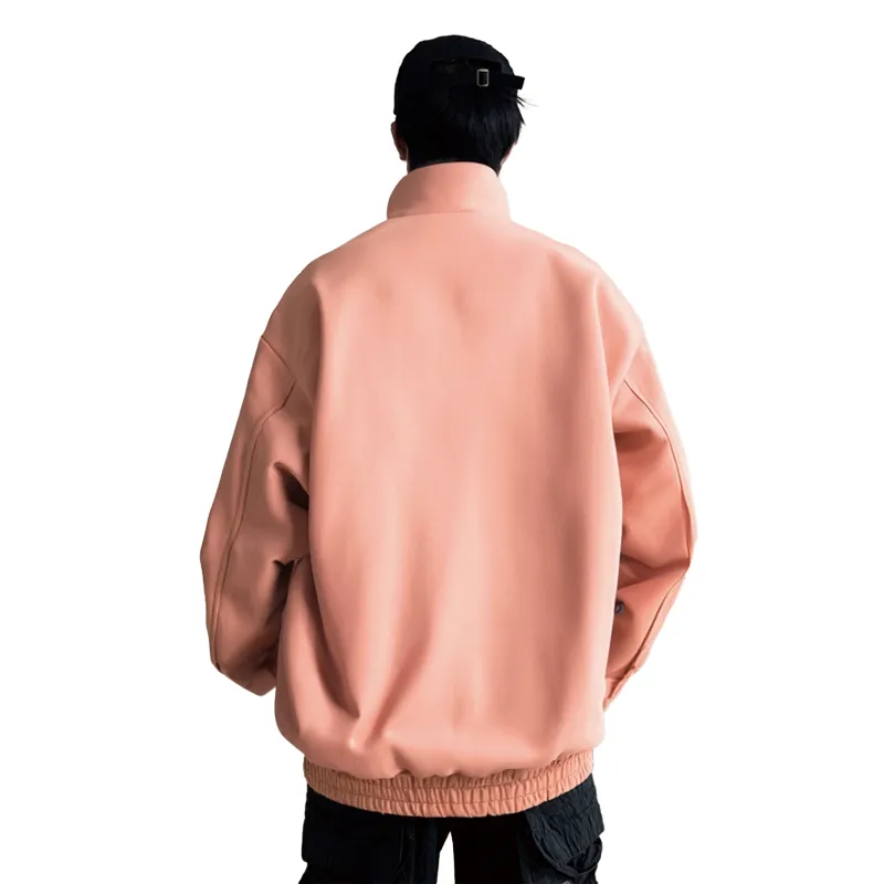 T IRA Jackets Coats Unisex Peach Pink-1