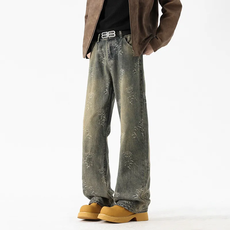 TESTUNG Jeans Unisex Yellow Mud Series-9