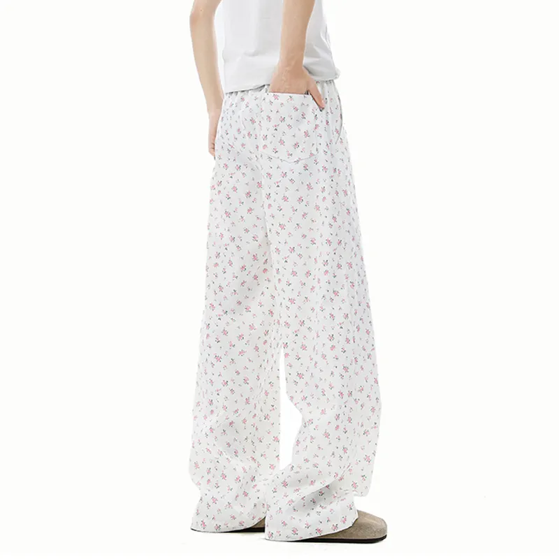 T IRA Casual Pants Unisex White-2