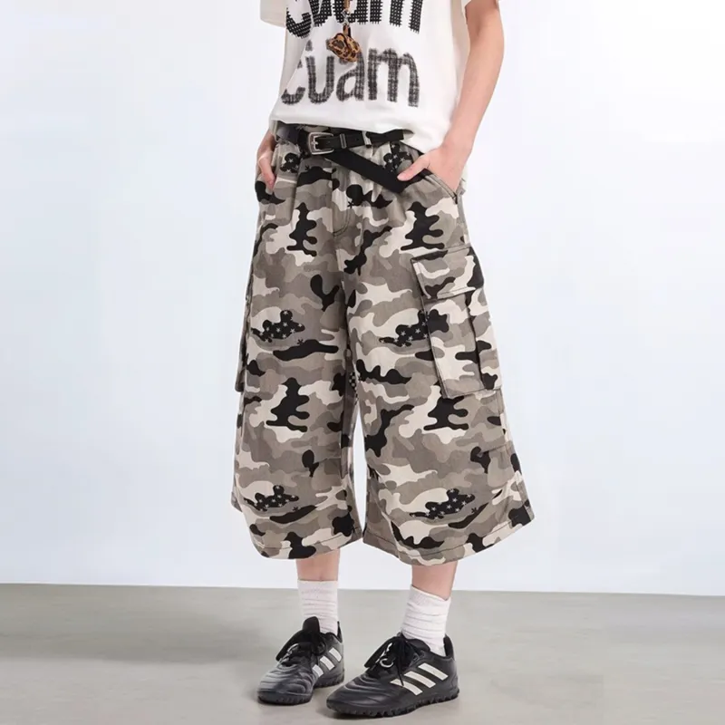 T-IRA Cargo Shorts Unisex Camouflage-4