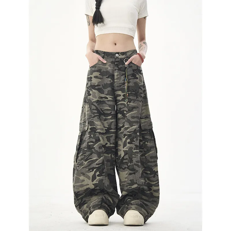 T IRA Cargo Pants Unisex Camouflage Summer-2