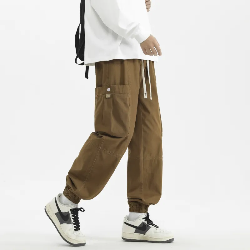 T IRA Cargo Pants Unisex Orange Red-11