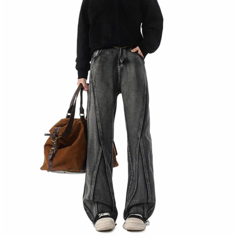 T IRA Jeans Unisex Black Gray Color-3