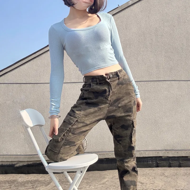T IRA Jeans Unisex Camouflage-4