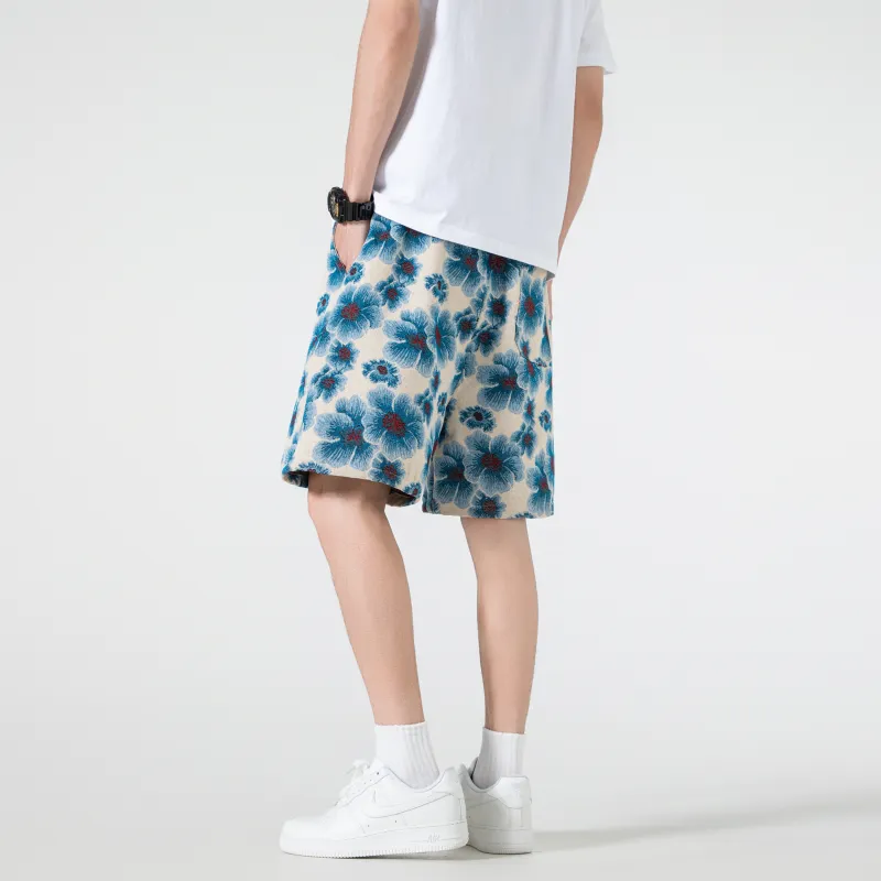 T IRA Casual Shorts Unisex Bali Blue-5