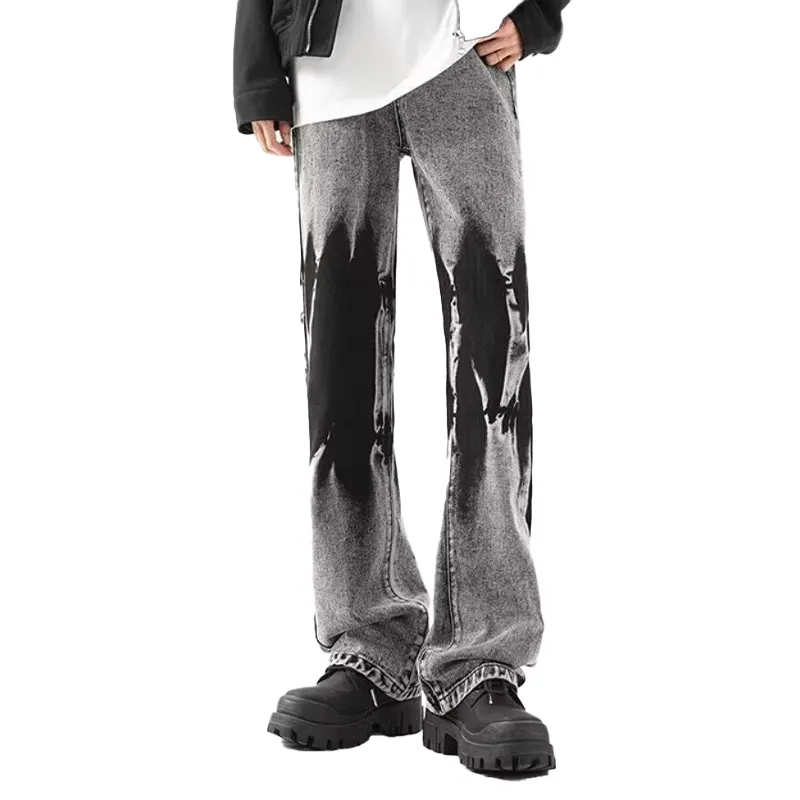 T IRA Jeans Unisex Ink Wash Tie Dye[Gray]-3
