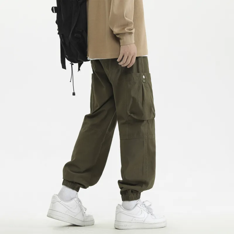T IRA Cargo Pants Unisex Orange Red-14