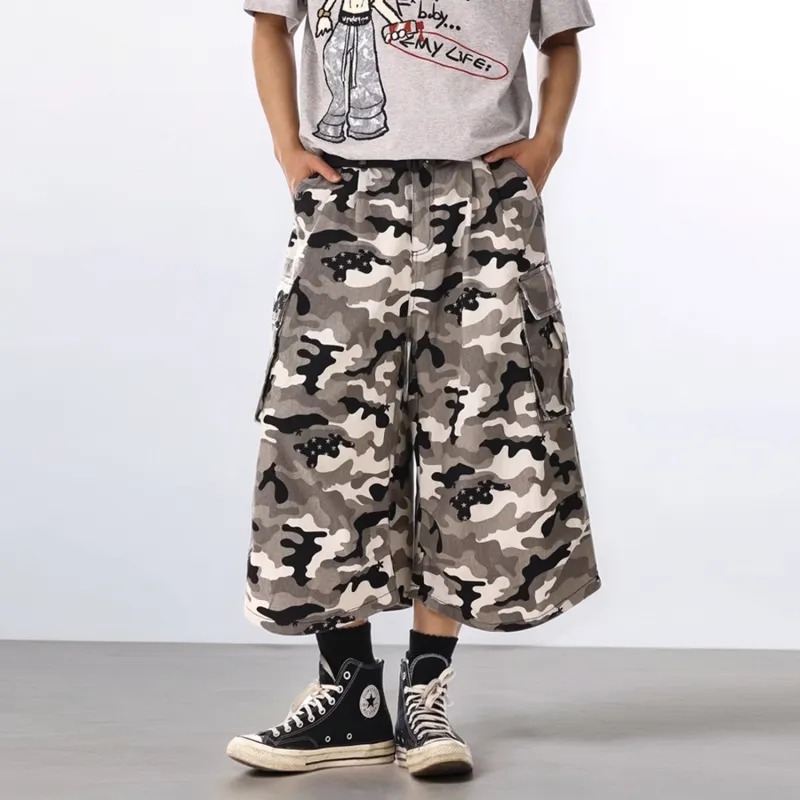 T-IRA Cargo Shorts Unisex Camouflage-6
