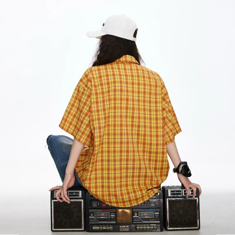 T IRA Shirts Unisex Yellow Plaid-2