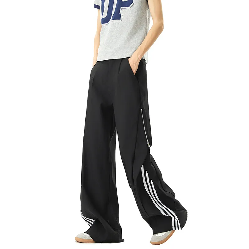 T IRA Casual Pants Unisex Black[Summer Sun Protection Quick Dry Thin]A Shaped Micro Taper-1