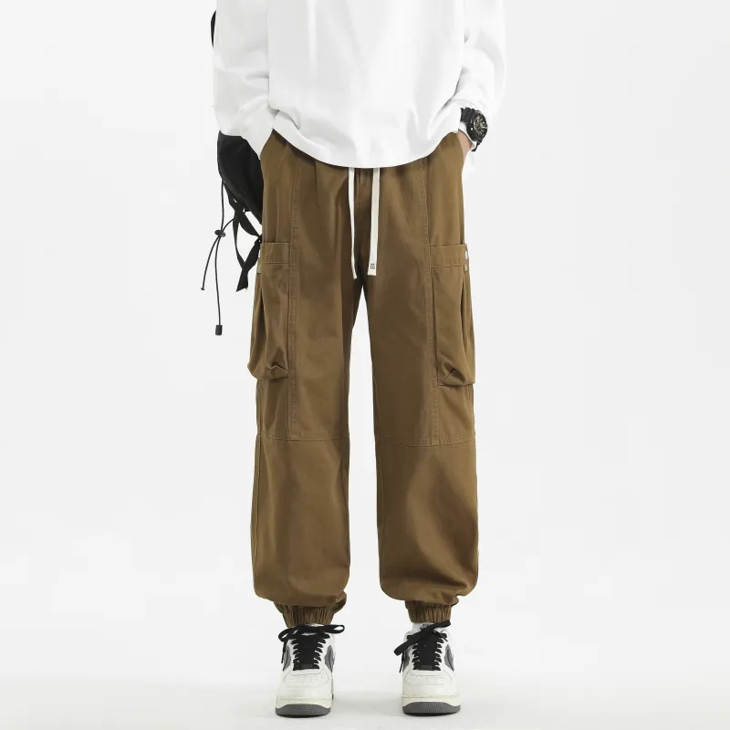 T IRA Cargo Pants Unisex Orange Red-9