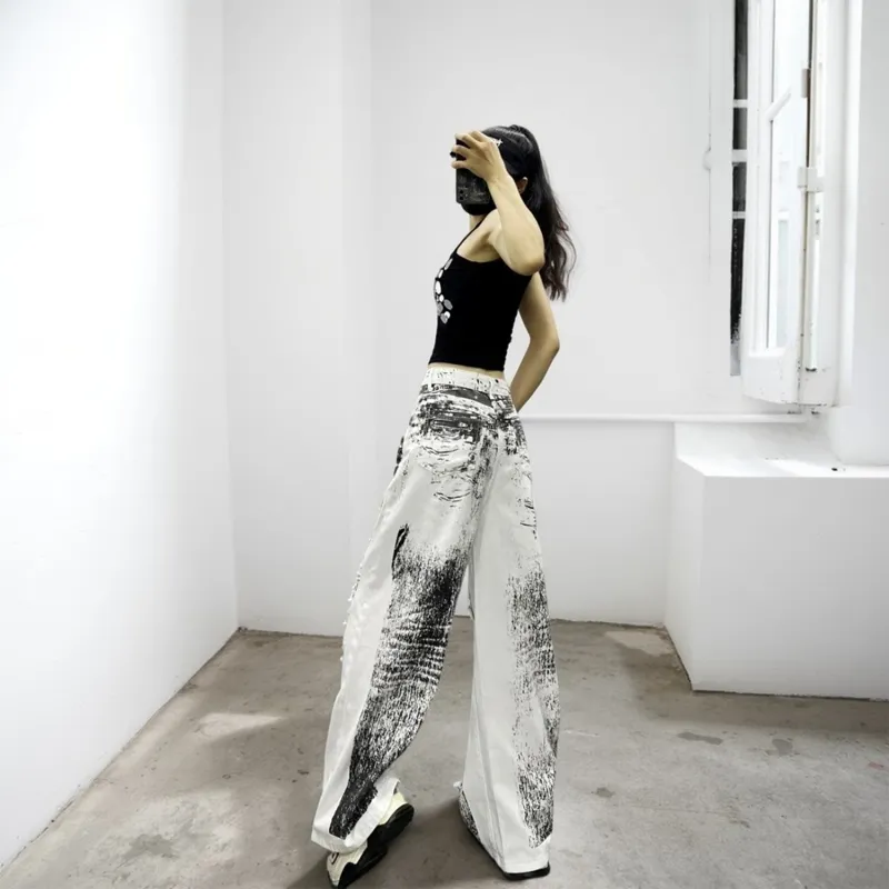 T-IRA Jeans Unisex White-3