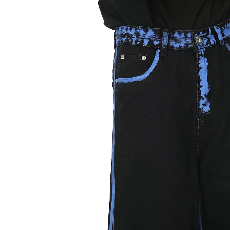 T IRA Jeans Unisex Blue Black-2