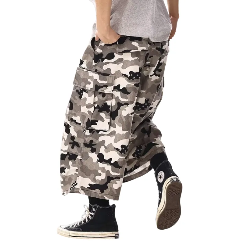 T-IRA Cargo Shorts Unisex Camouflage-1
