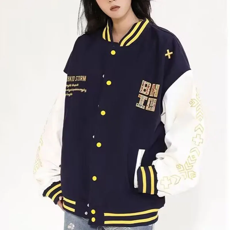 T IRA Jackets Coats Unisex Navy Blue-2