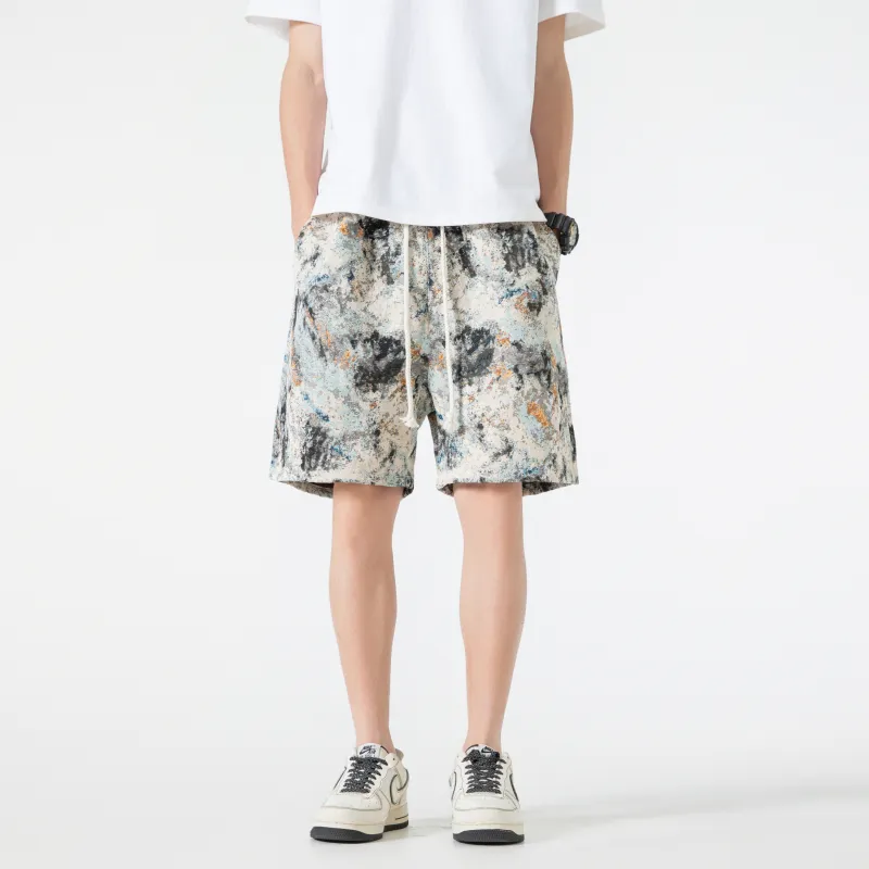 T IRA Casual Shorts Unisex Morandi Gray-2