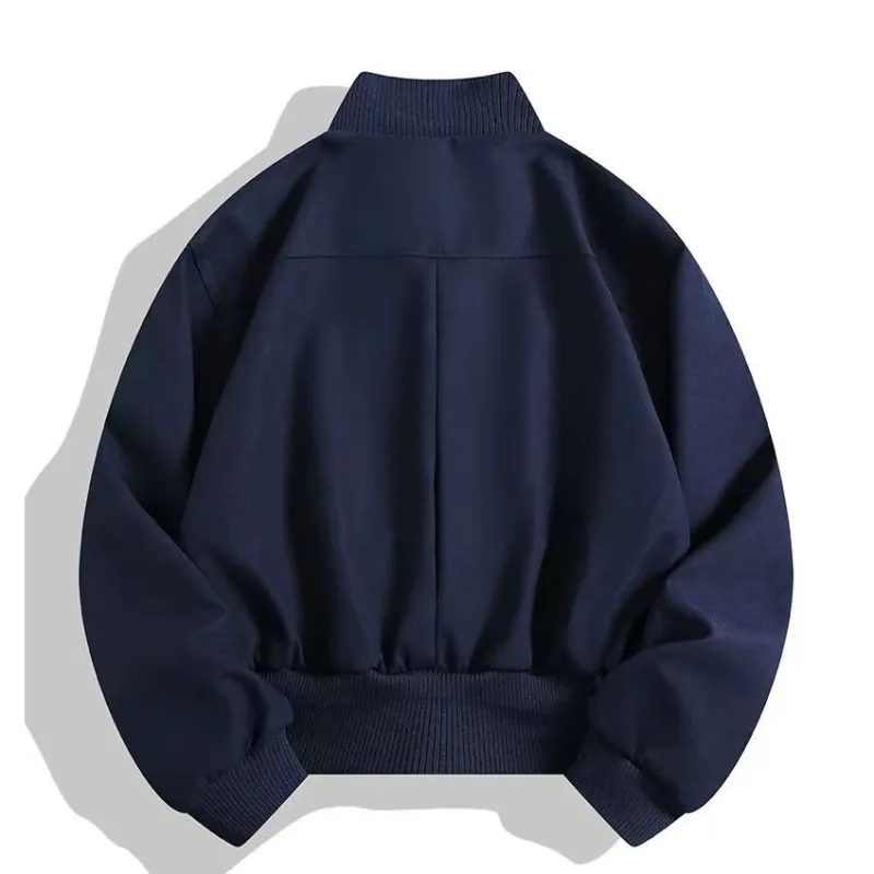T-IRA Jackets Coats Unisex Navy Blue-1