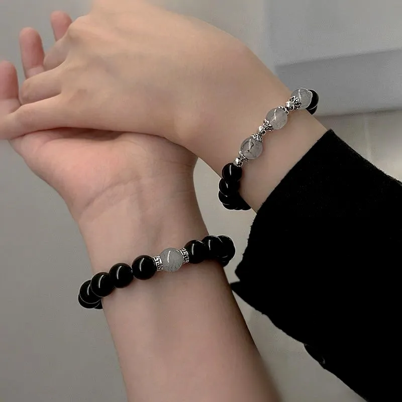 JIAFULAI Ebony Bracelets Unisex-1