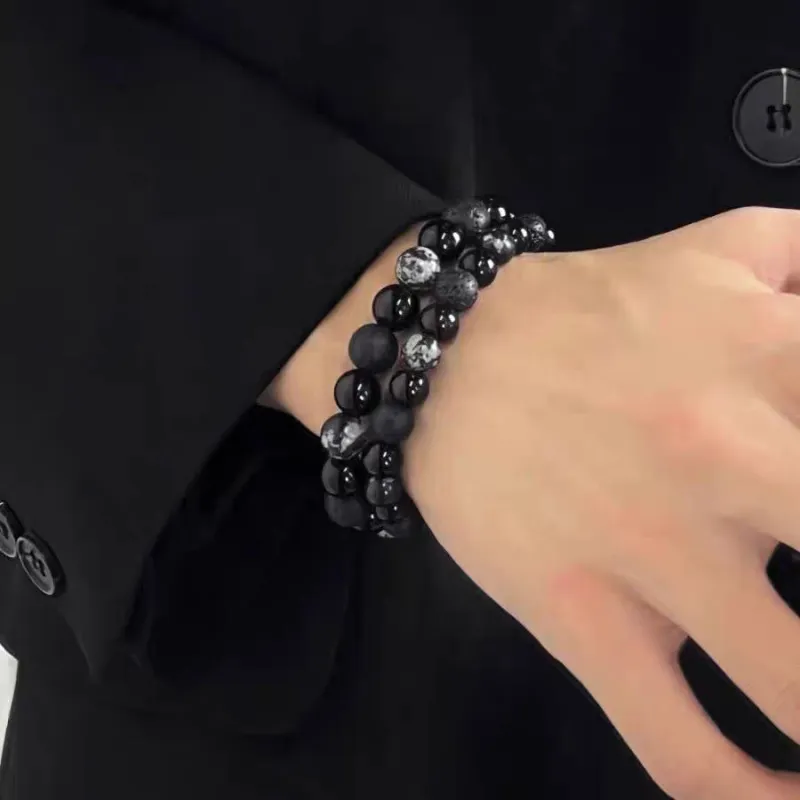 JIAFULAI Ebony Bracelets Unisex-3