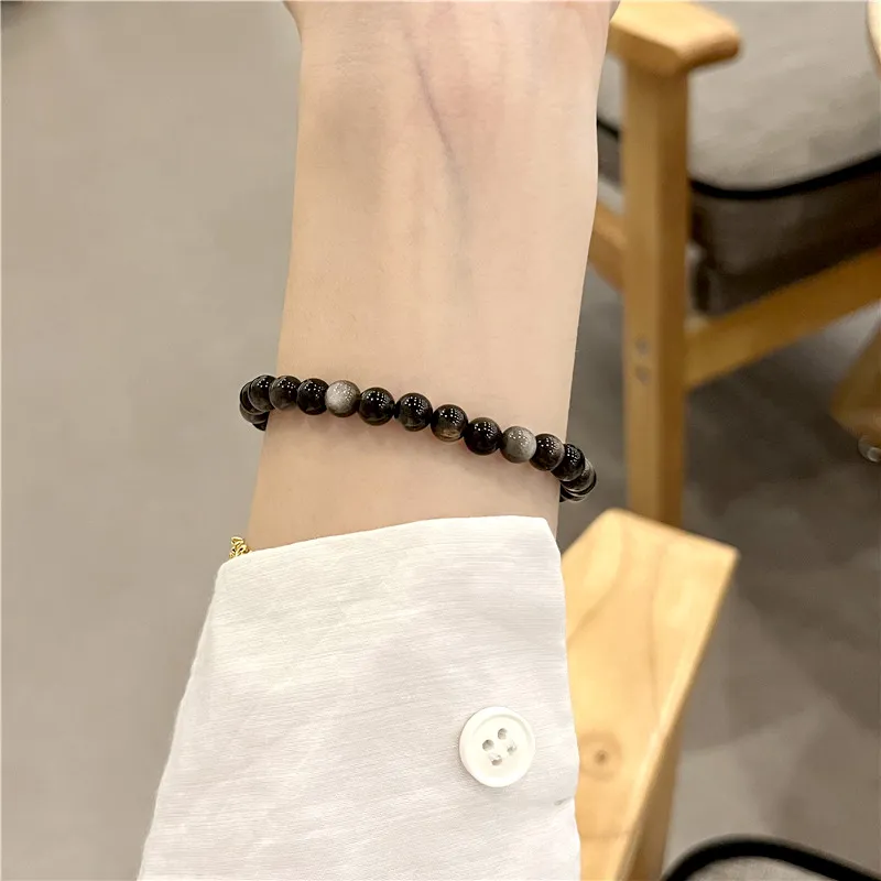 JIAFULAI Obsidian Bracelets Unisex-1