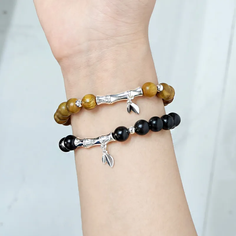 JIAFULAI Ebony Bracelets Unisex-3
