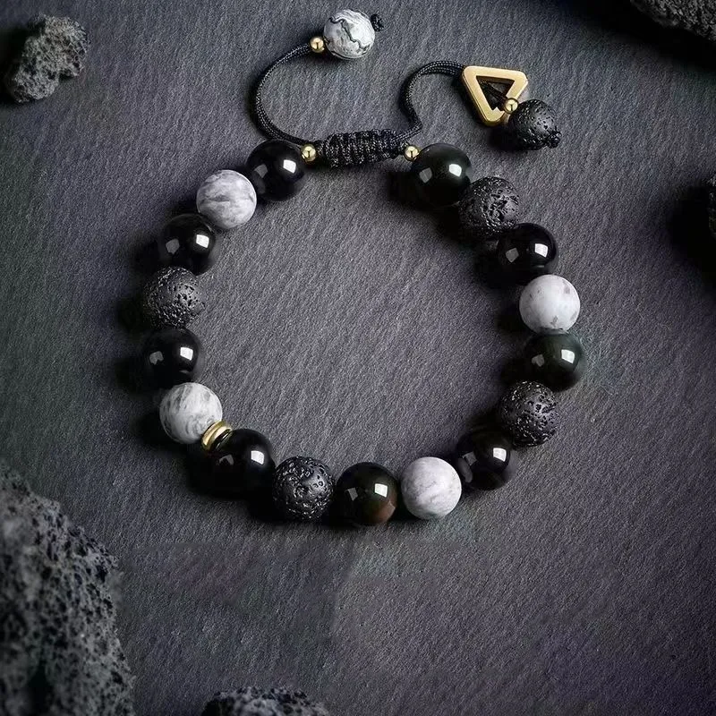 JIAFULAI Ebony Bracelets Unisex-3