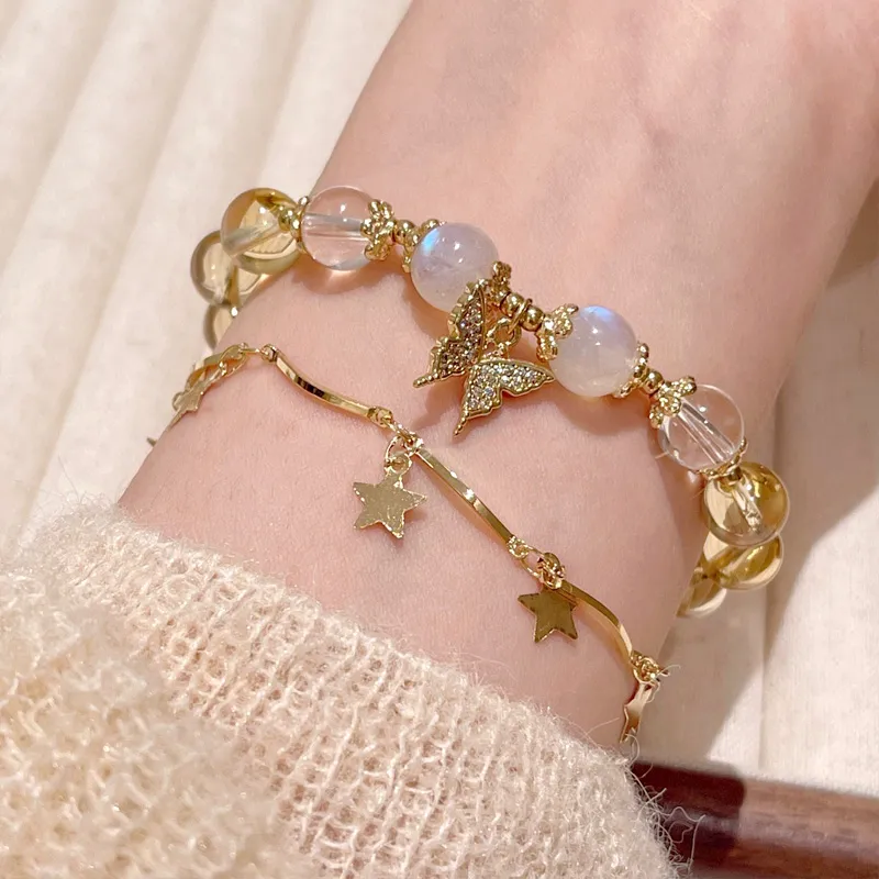 JIAFULAI Colored Glaze Bracelets Women's-5