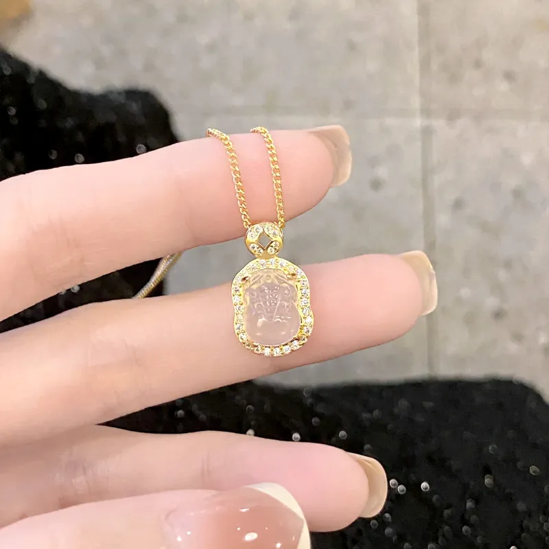JIAFULAI Colored Glaze Necklaces Women's-1