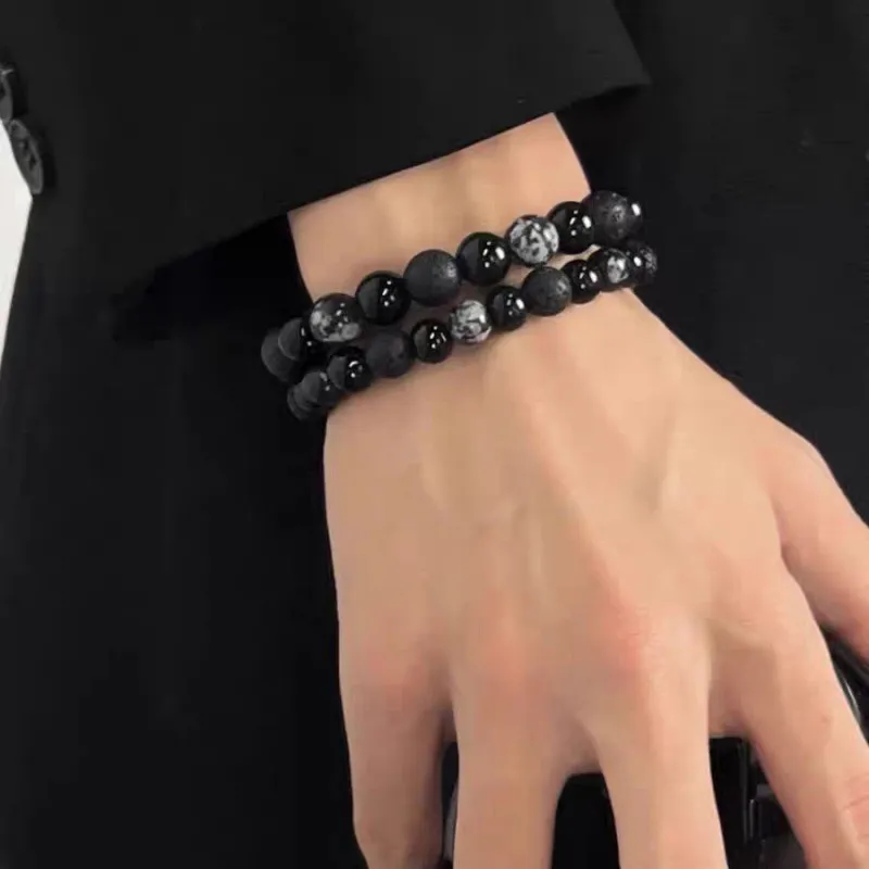 JIAFULAI Ebony Bracelets Unisex-2