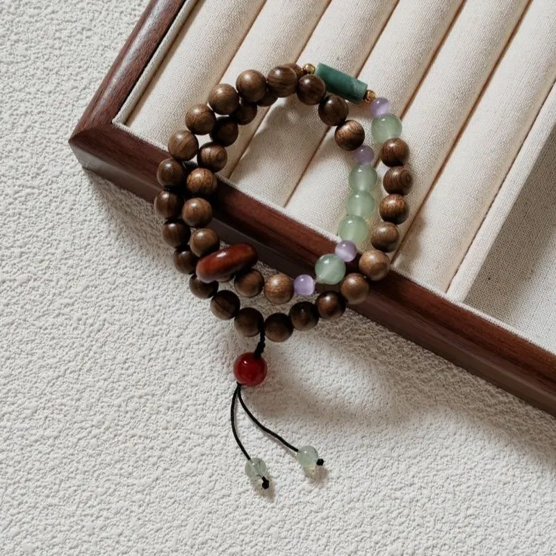 JIAFULAI Golden Sandalwood Bracelets Unisex-3