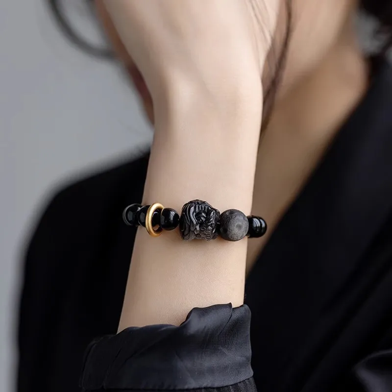 JIAFULAI Ebony Bracelets Unisex-1