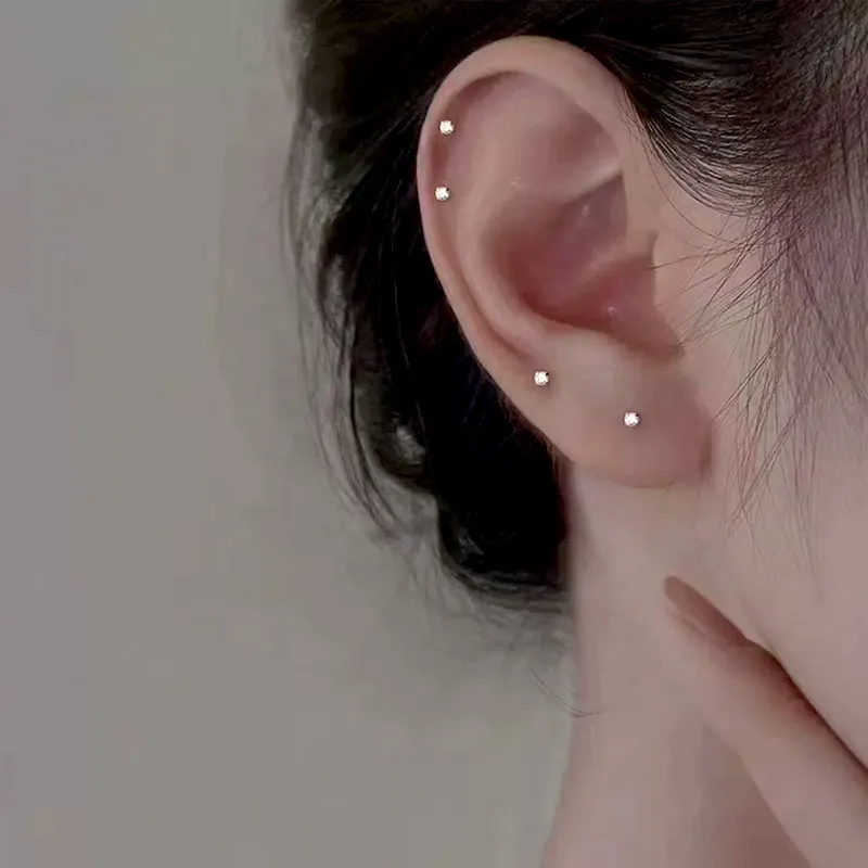 JIAFULAI Alloy Stud Earrings Unisex-2