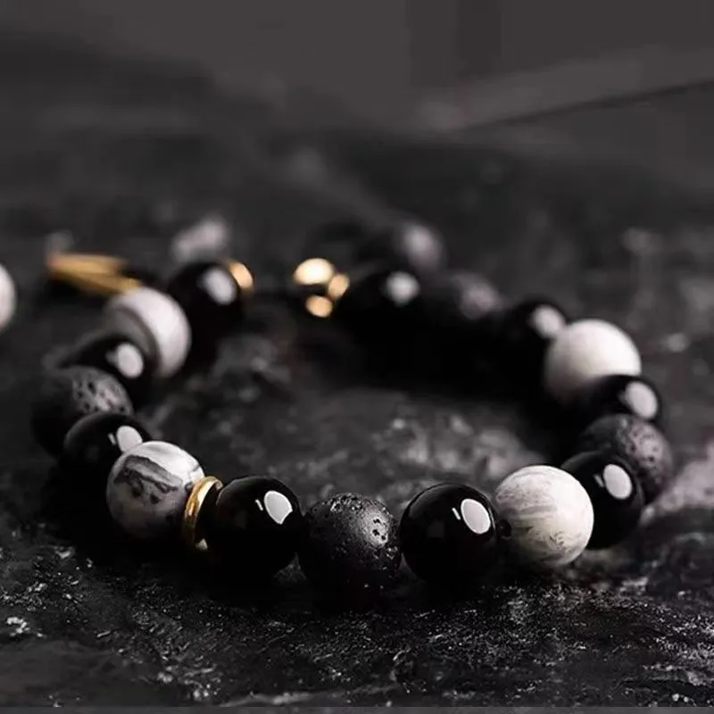 JIAFULAI Ebony Bracelets Unisex-2