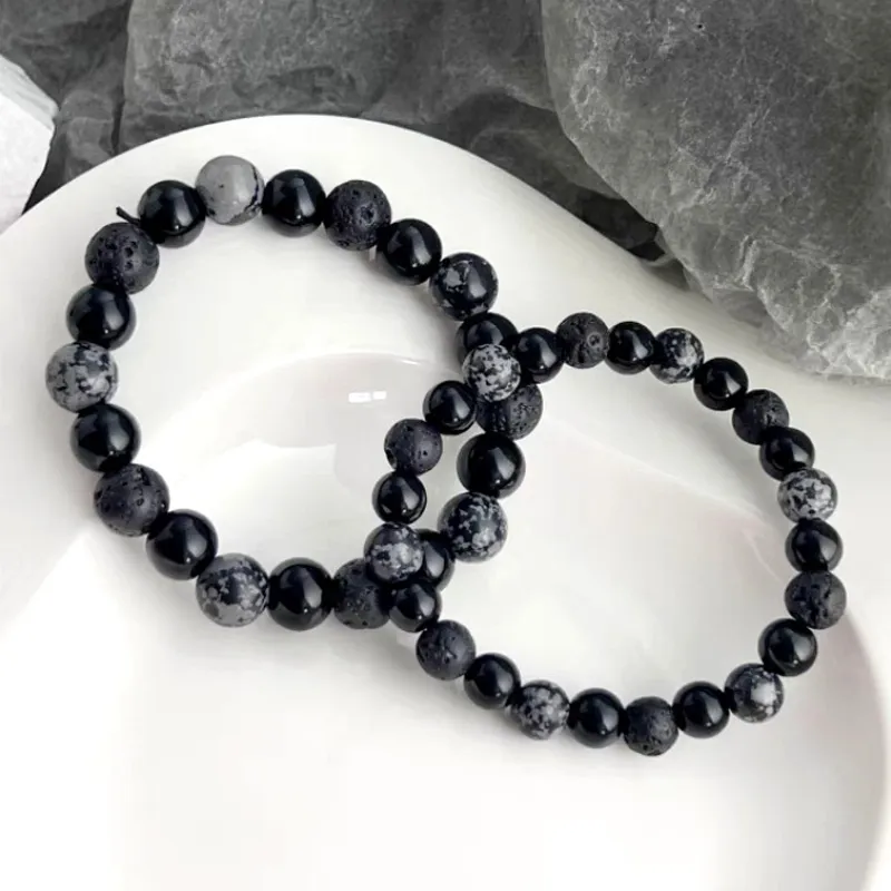 JIAFULAI Ebony Bracelets Unisex-1