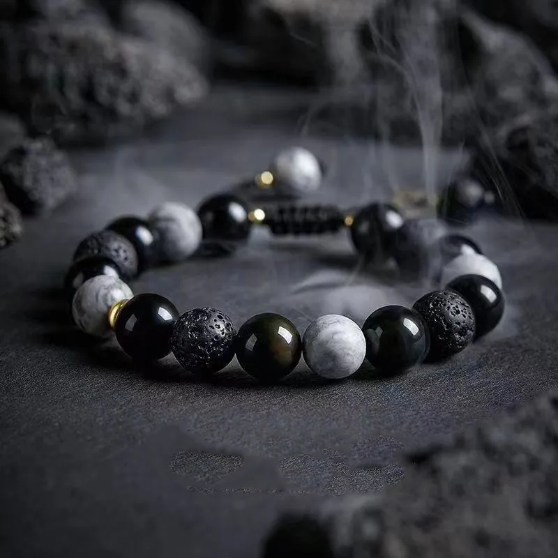 JIAFULAI Ebony Bracelets Unisex-1