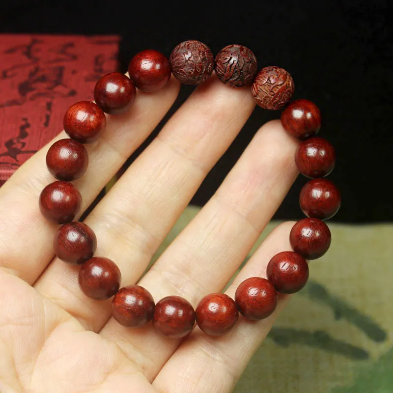 JIAFULAI Bloodwood Wooden Bracelets Unisex-2