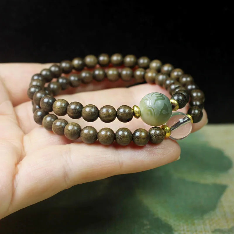 JIAFULAI Bogwood Bracelets Unisex-2