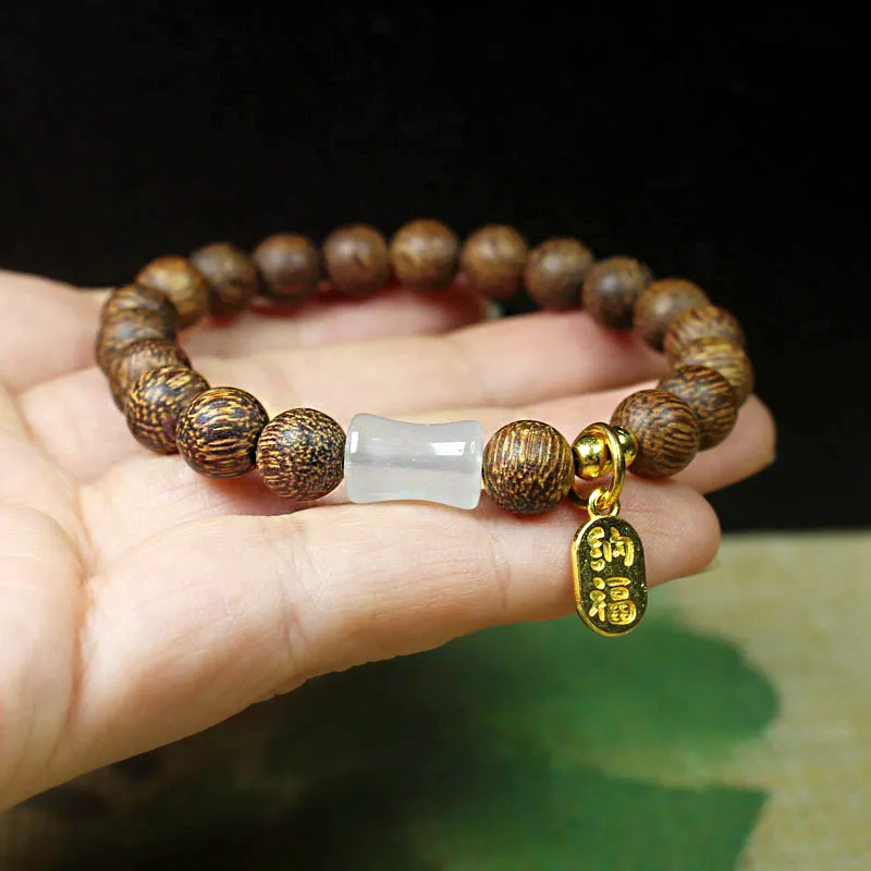 JIAFULAI Golden Sandalwood Bracelets Unisex-2