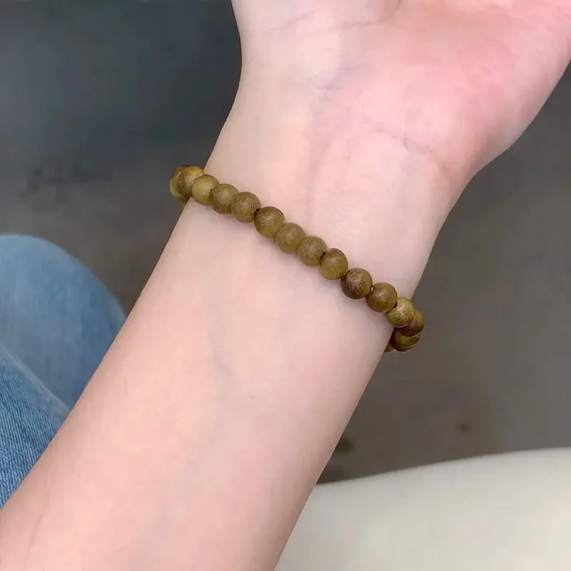 JIAFULAI Green Sandalwood Bracelets Unisex-2