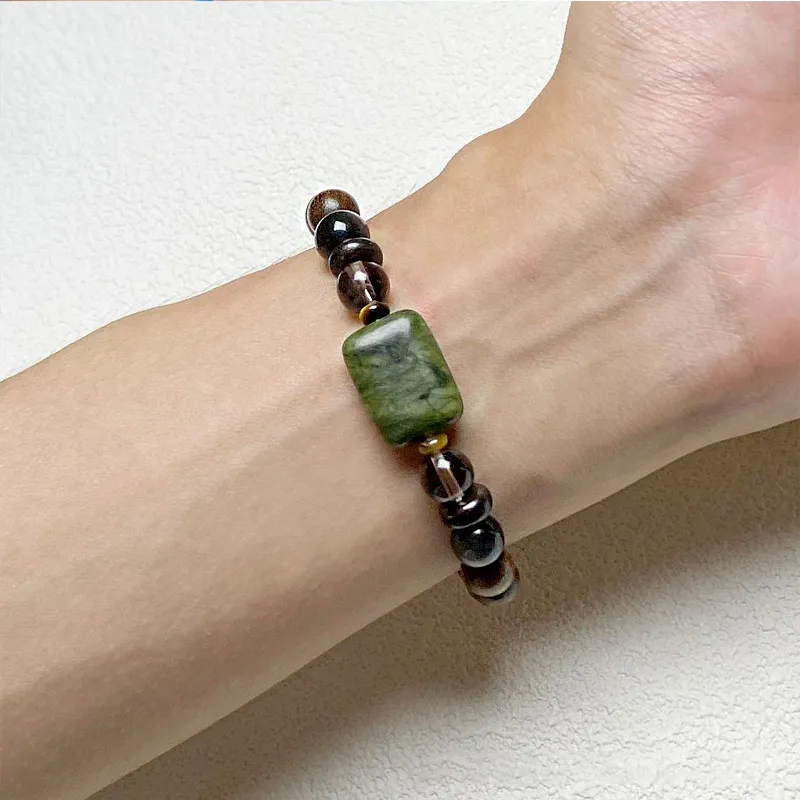 JIAFULAI Golden Sandalwood Wooden Bracelets Unisex-1