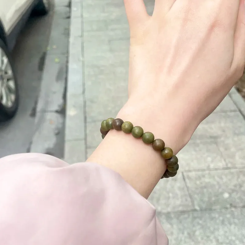 JIAFULAI Green Sandalwood Bracelets Unisex-1