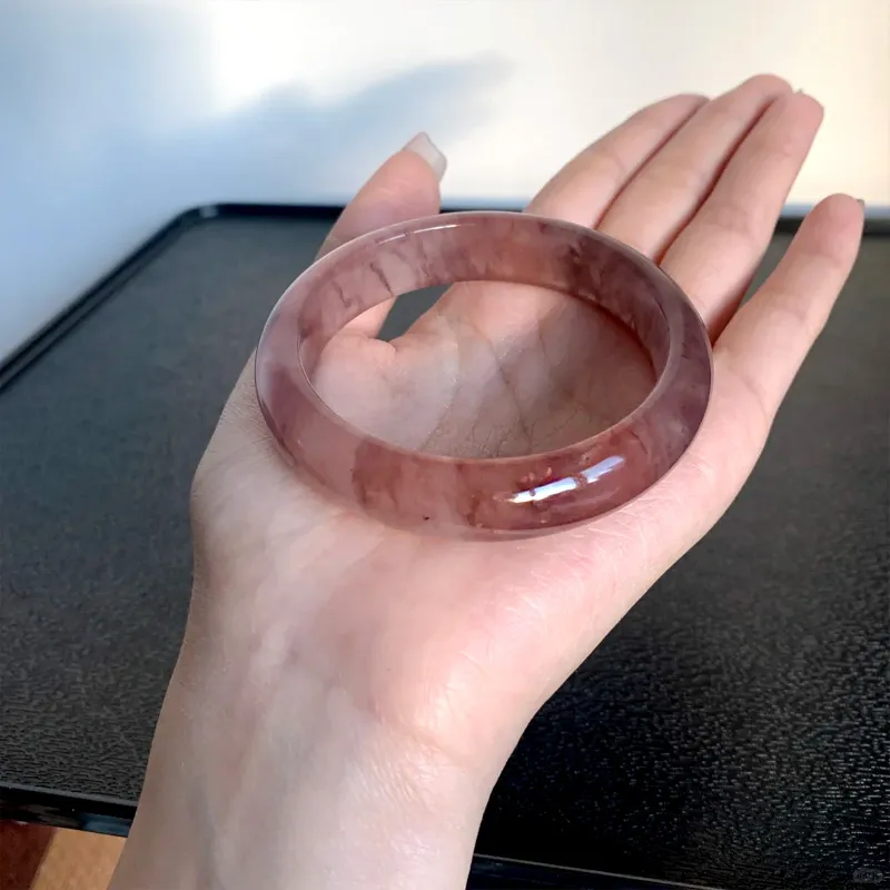 JIAFULAI Golden Silk Jade Bangles Women's-2
