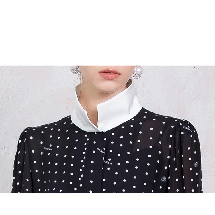 BESIONIA SS23 Long Sleeved Dresses Women's Black-5