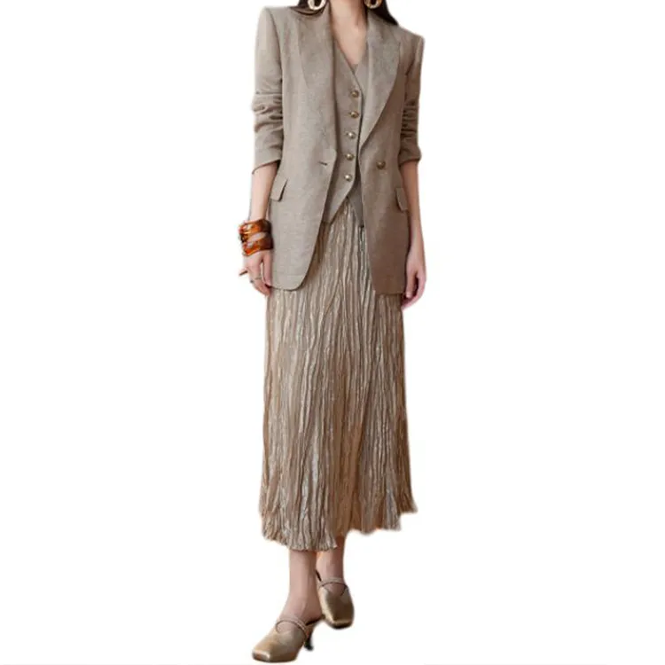 BESIONIA SS25 Vest Women's Khaki-1