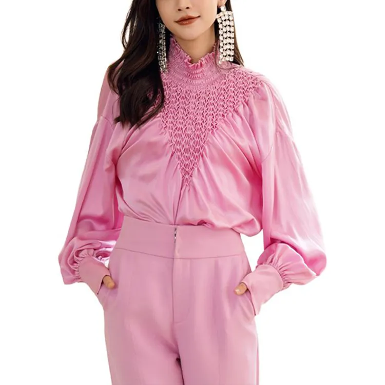 BESIONIA FW24 Shirt Women's Pink Purple-2