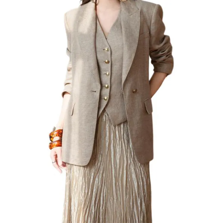 BESIONIA SS25 Vest Women's Khaki-3