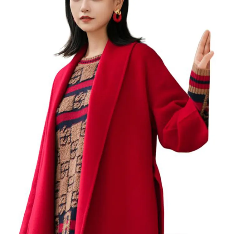 BESIONIA FW24 Coats Women's Red-1