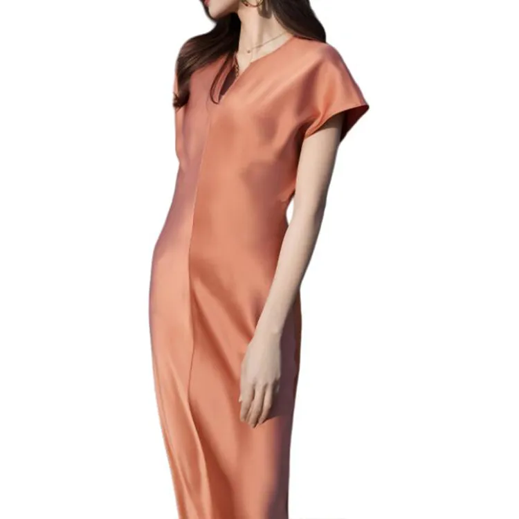 BESIONIA SS25 Short Sleeved Dresses Women's Orange-5