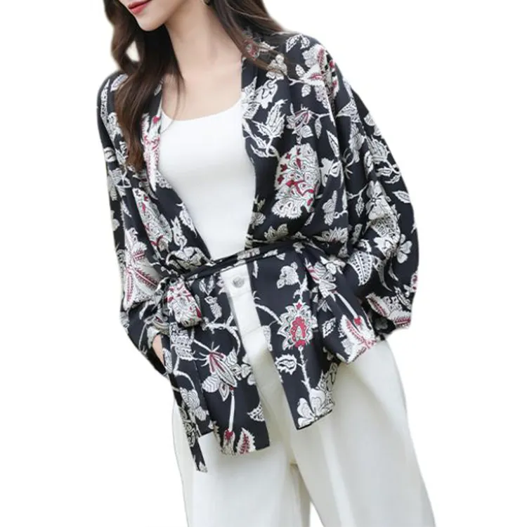 BESIONIA SS25 Shirt Women's Black Pattern-2
