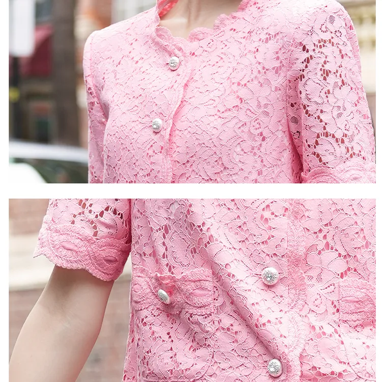 BESIONIA T Shirts Women's Pink-5